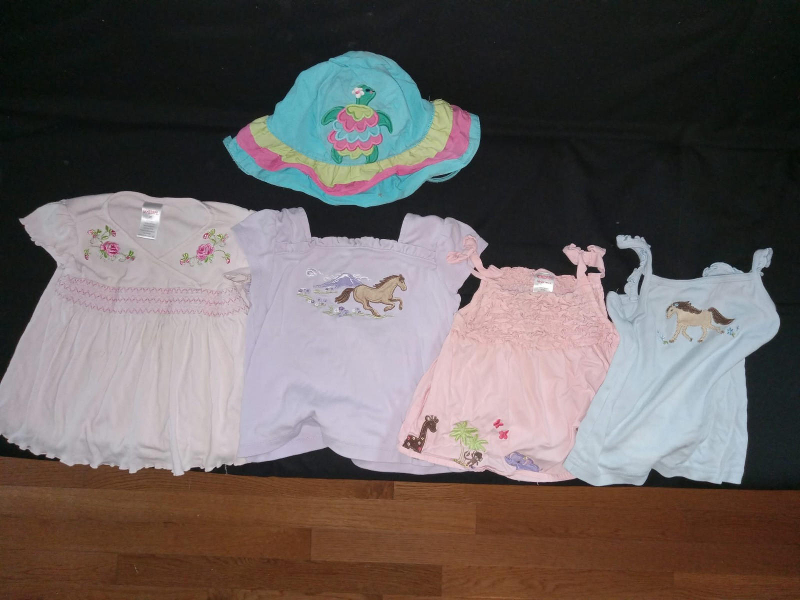 Gymboree Girls Clothing Lot 5 Pieces Tops Hat Sizes 18-24M 2T 4T 5