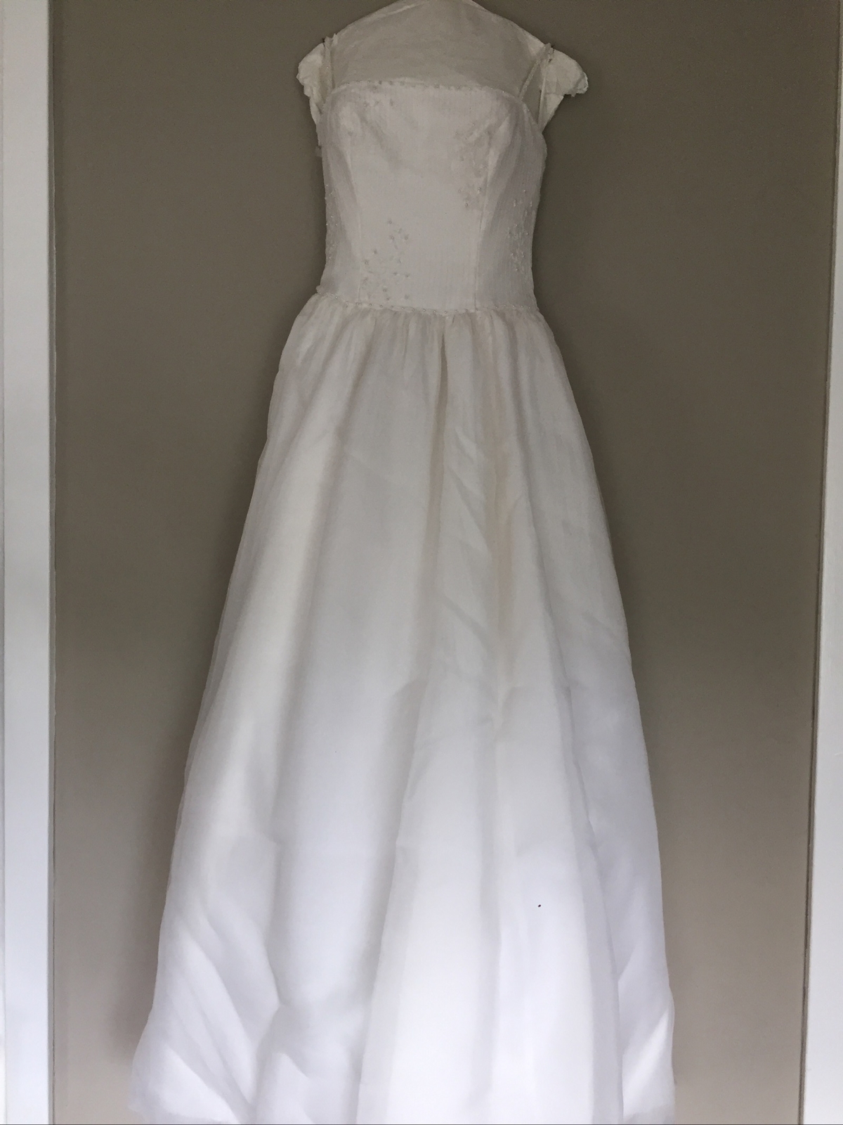 Priscilla Of Boston Silk Organza Wedding Dress