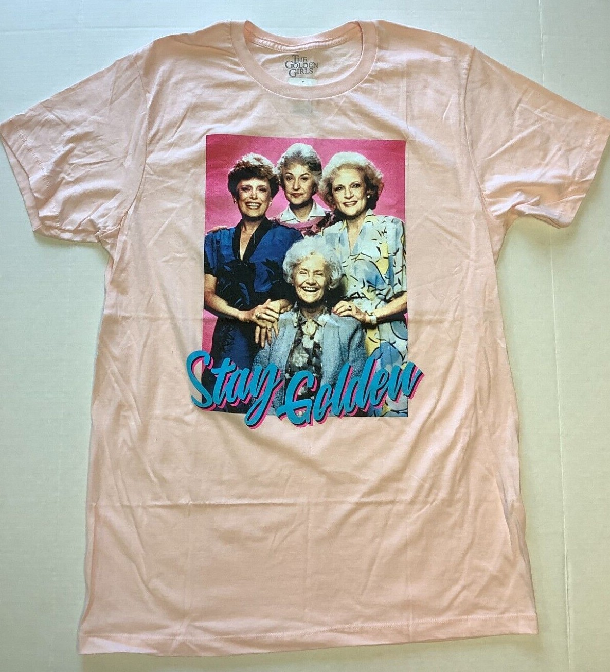 Golden Girls Shirt, Stay Golden, Pink, Short Sleeve Tee, Pick Size S,M,L,XL,2XL