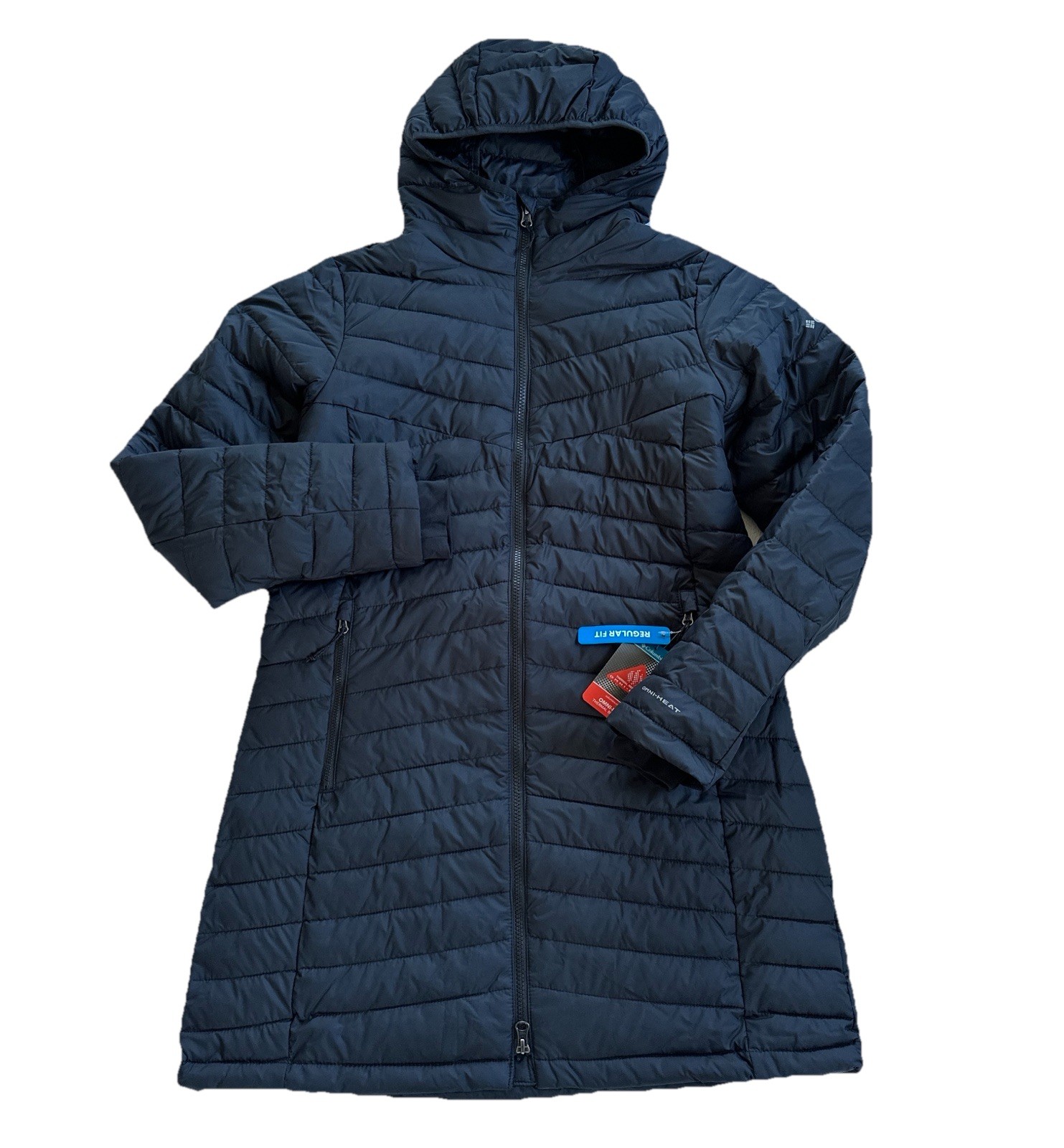 Columbia Women\'s White Out FS 1.0 Mid Hooded Omni-Heat Jacket, Black