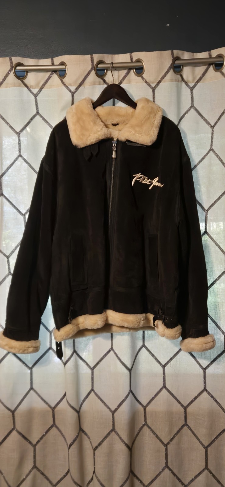 Vintage Phat Farm Genuine Leather Coat- Brown Suede. Never Worn
