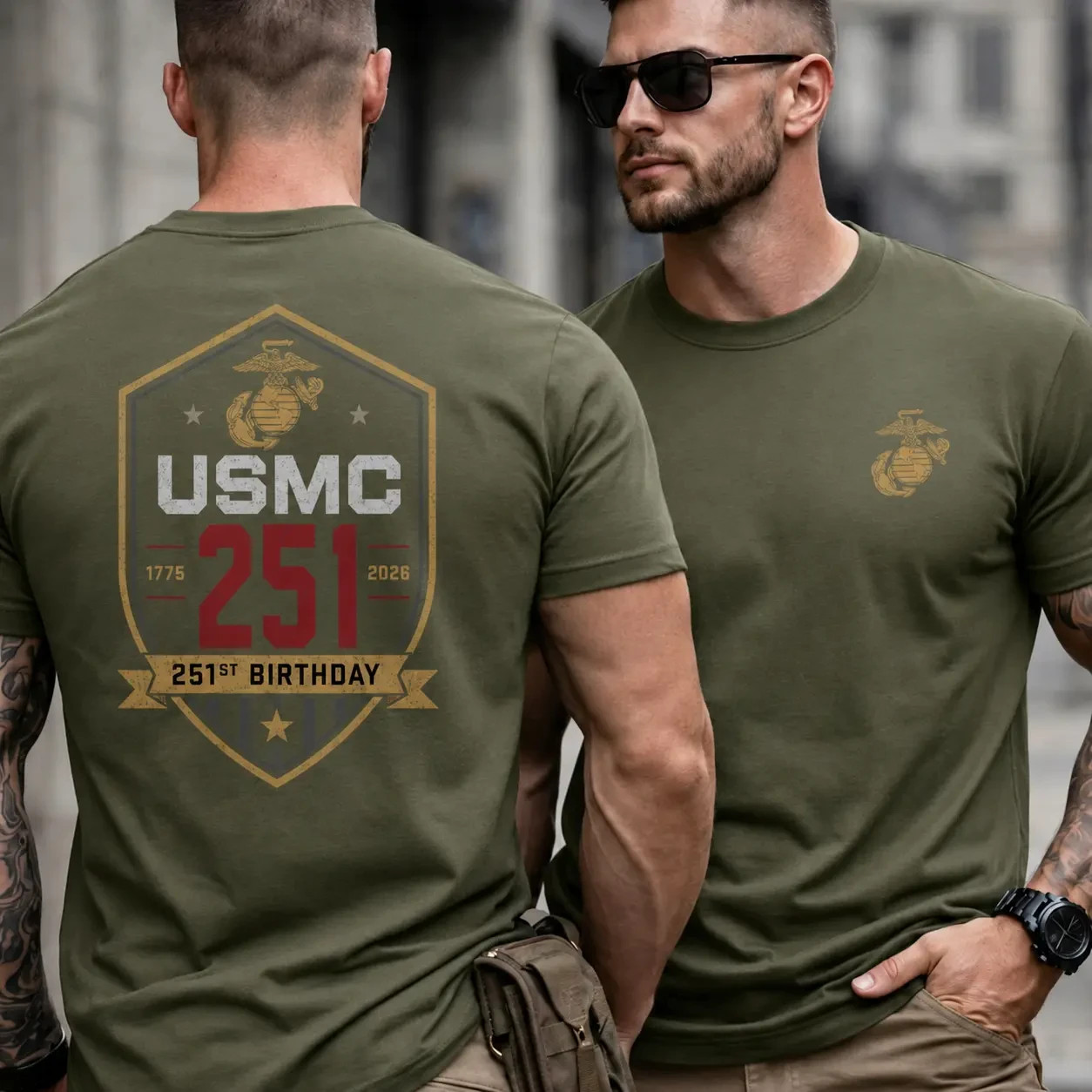 USMC 251st Birthday Shirt, United States Marine Corps 1775–2026 Tee