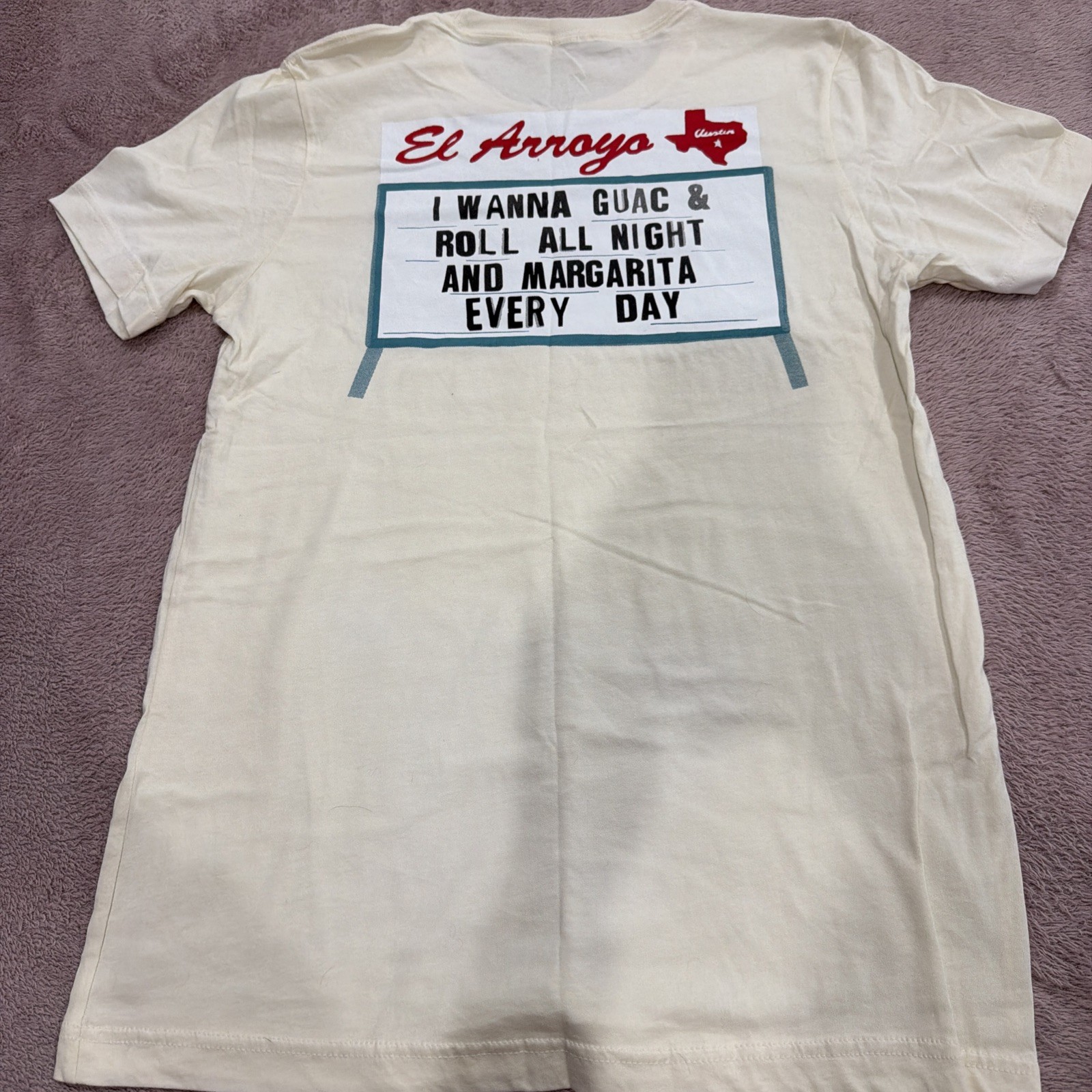 Austin City Limits Music Festival El Arroyo T-Shirt Men\'s Medium Cream Sportiqe