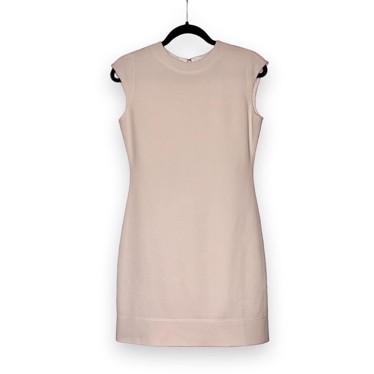 Theory White Admiral Crepe Shift Dress Size 2   70% Triacetate 30% Polyester