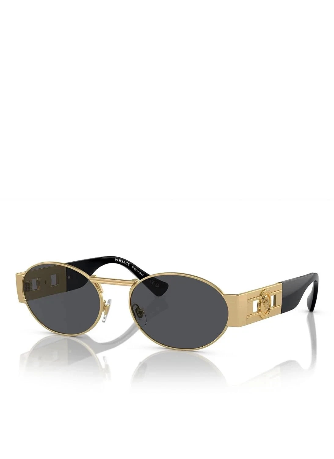 Versace VE2264 Oval Metal Sunglasses Medusa Logo Retro Luxury Eyewear