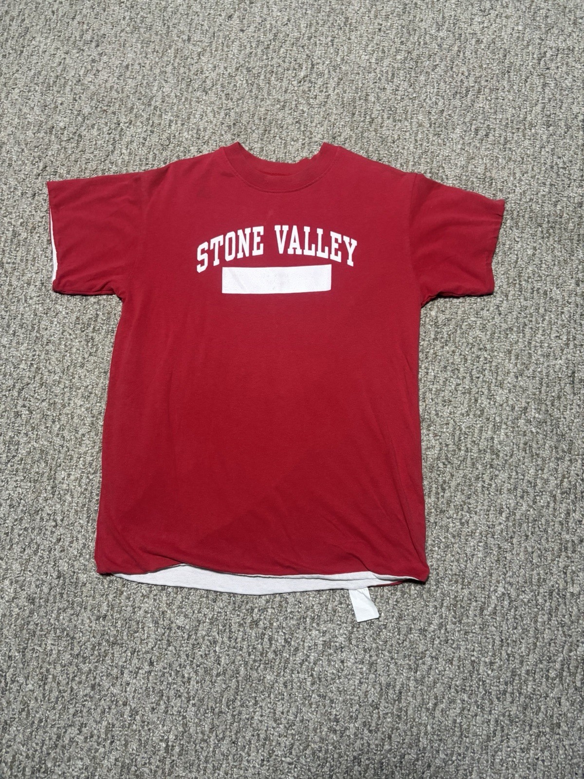 Vintage Stone Valley Double Face Phys Ed Shirt Size M 