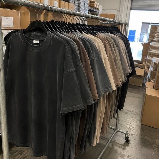 Oversized Washed Blank Tees