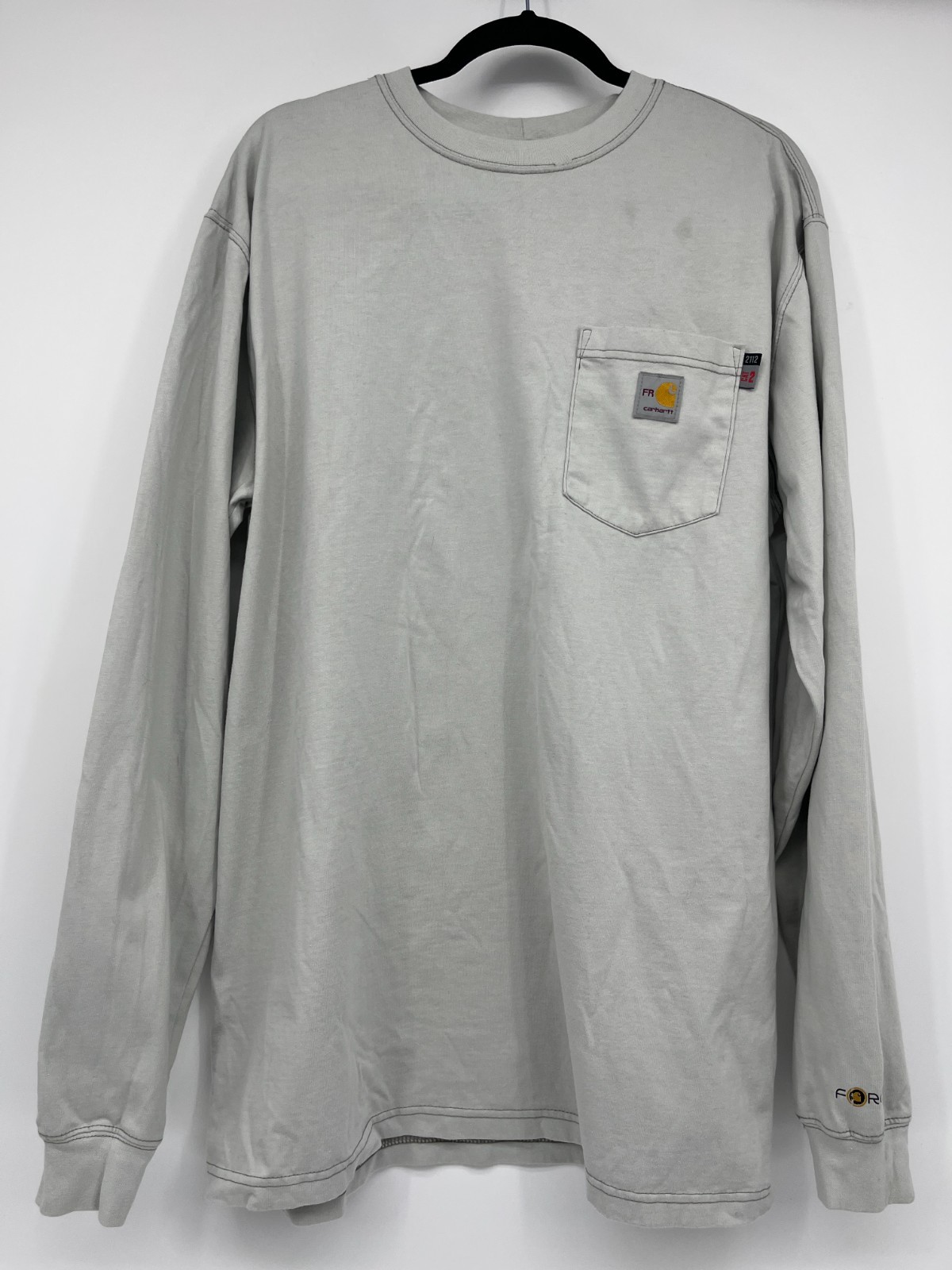 Carhartt Mens Force FR Loose Fit Shirt Pocket Flame Resistant Workwear Sz L Tall