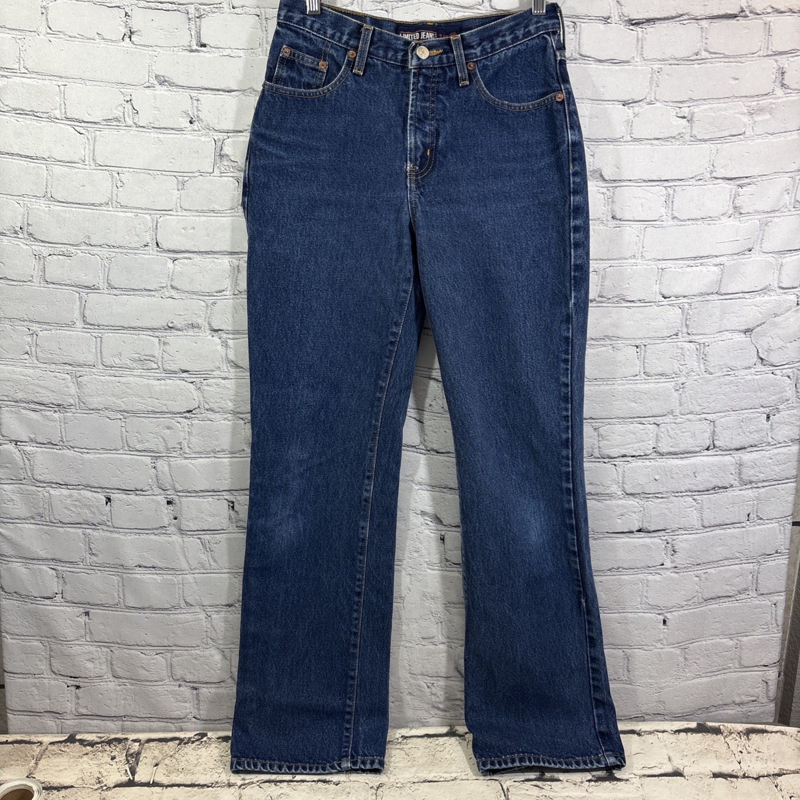Vintage 90s High Rise The Limited Jeans Cotton Y2K Sz 4 Dark Wash