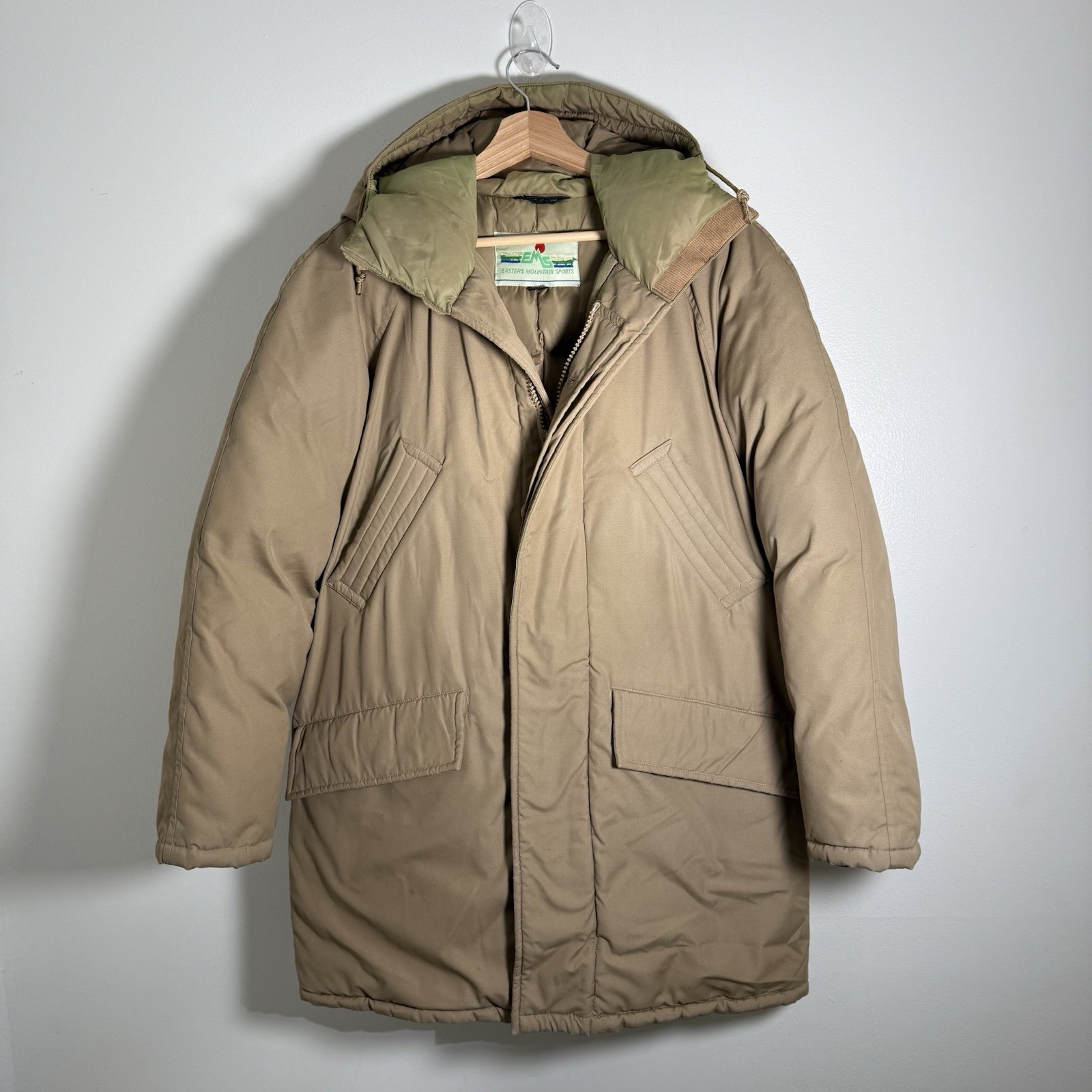 Vintage 1970s Eastern Mountain Sports Goose Down Parka Jacket Hooded Men’s Sz M
