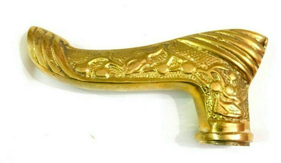 Solid Brass Designer Engraved Head Only Handdle Stylish Handmade New Decorative
