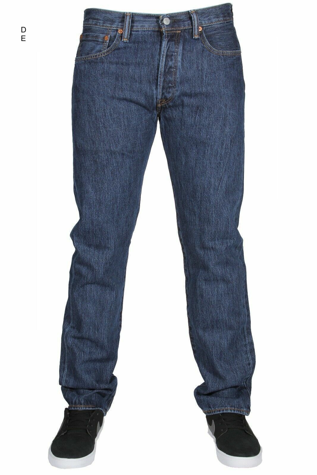 Levis 501 Original Fit Mens Jeans Straight Leg Levi\'s Button Fly 100% Cotton New