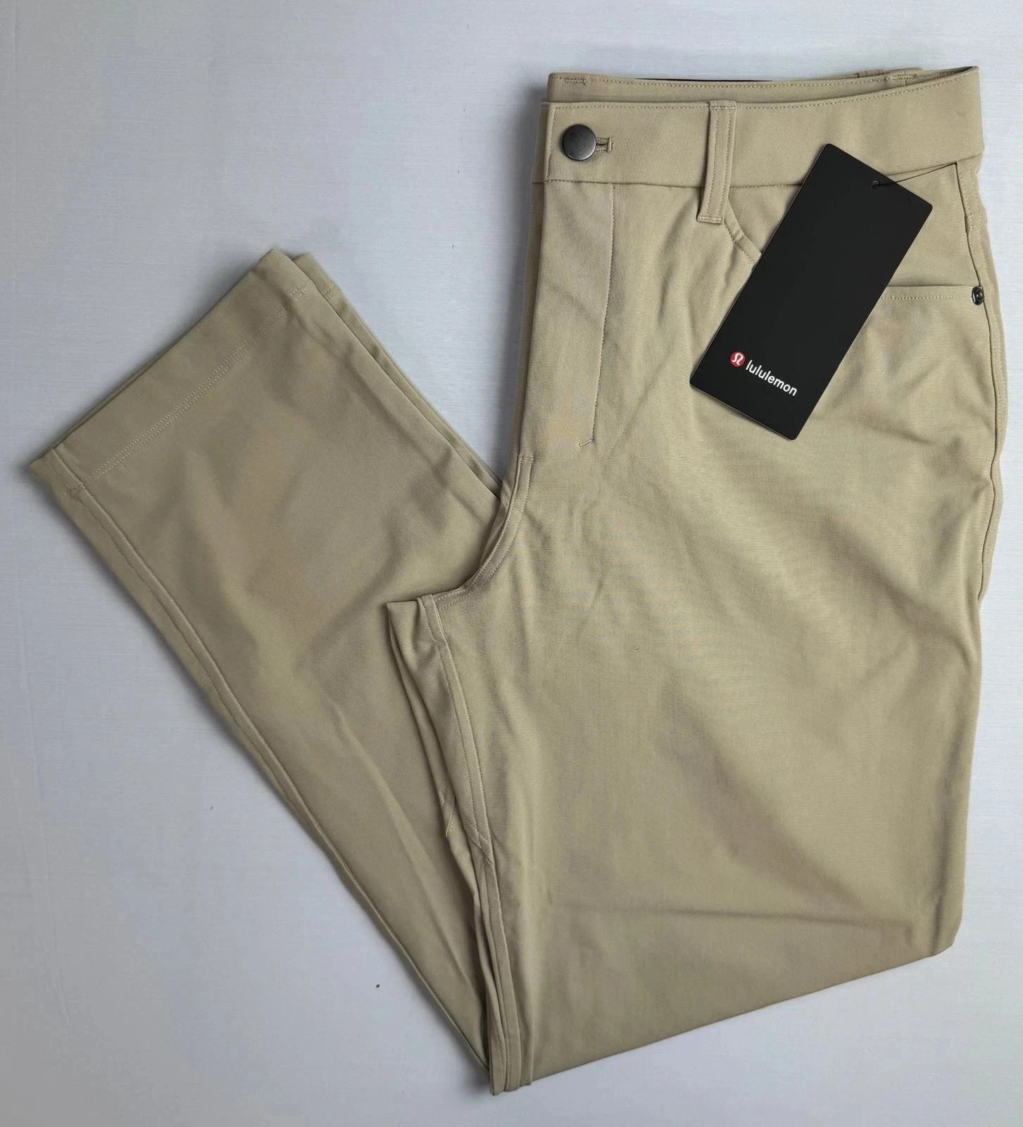 NEW lululemon ABC Classic-Fit 5 Pocket Pant 32L Warpstreme. Trench Size 34. NWT