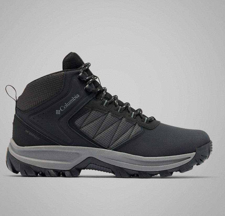 Columbia Men's Transverse Hike Waterproof Boots Wide Black Ti Grey Steel AUTH