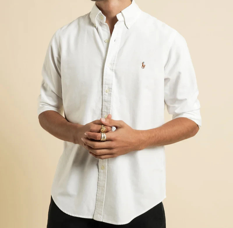 Polo Ralph Lauren Oxford Sport Shirt White Brand New Retail $125.00