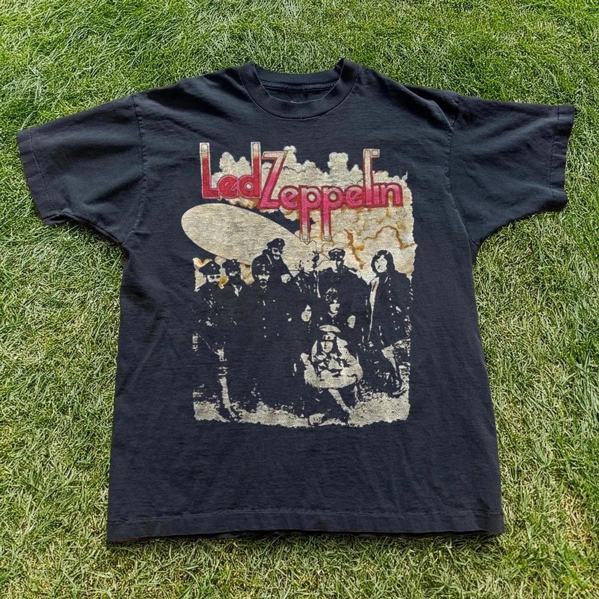 Vintage Led Zeppelin Album II Black Unisex T-Shirt, Classic Rock Band Tee S-5XL