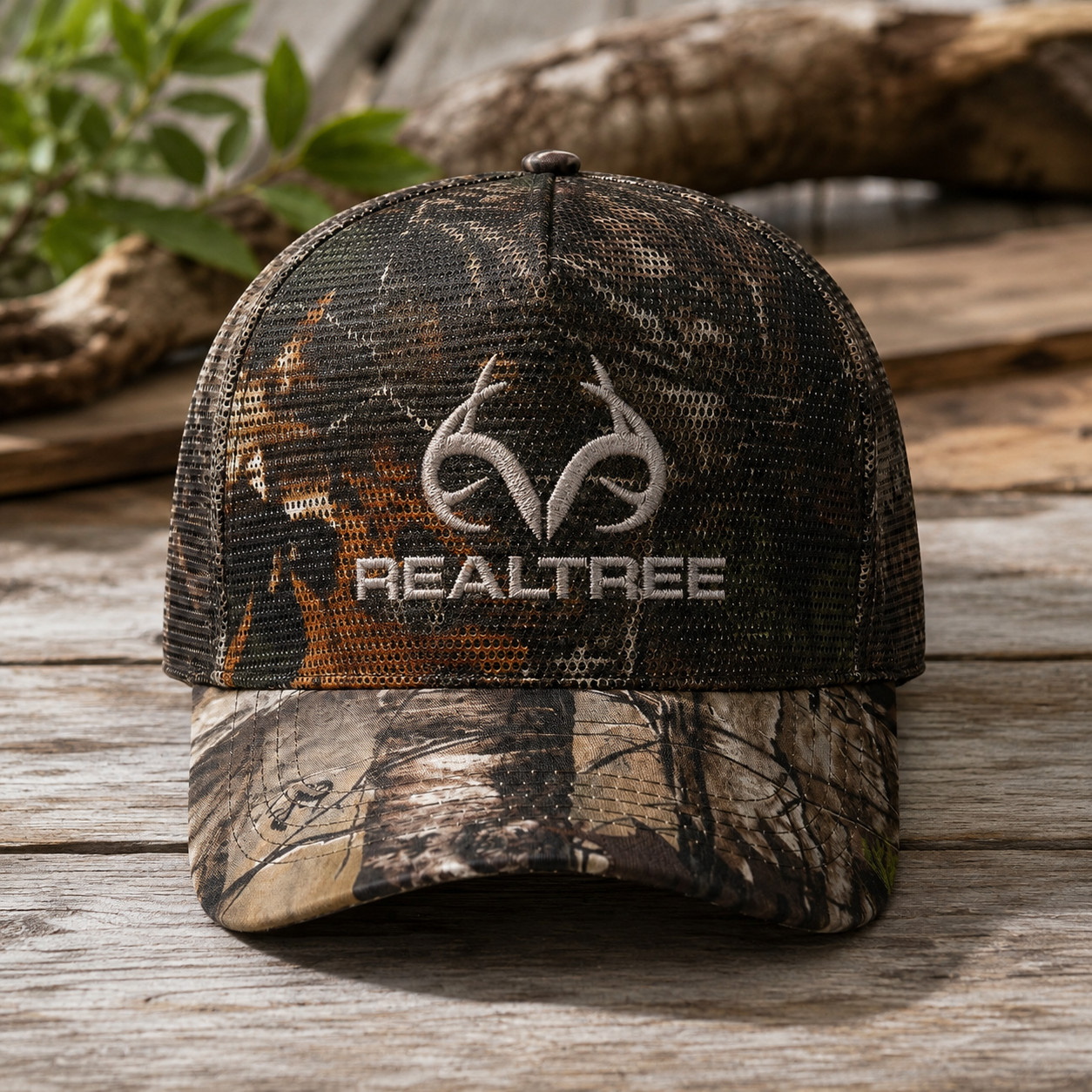 Realtree Camo Embroidered Trucker Cap Mesh Snapback Adjustable Hat