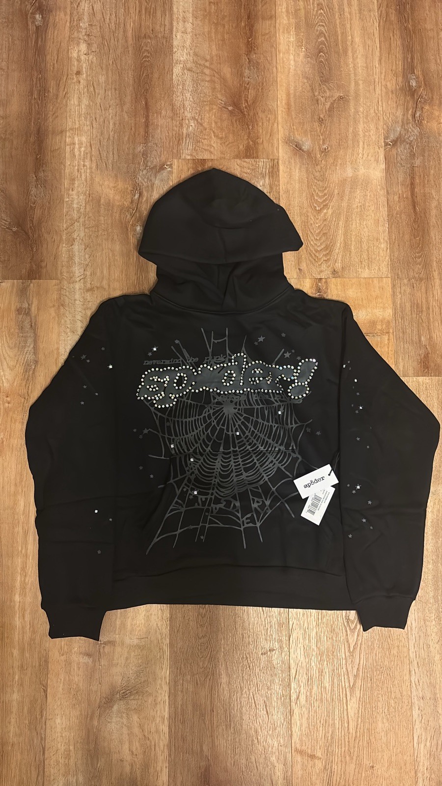 Authentic Sp5der Men\'s Hoodie Sweatshirt Black Size M Brand New Never Worn OG