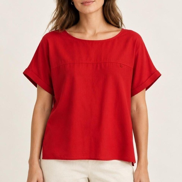 Vintage Red Blouse