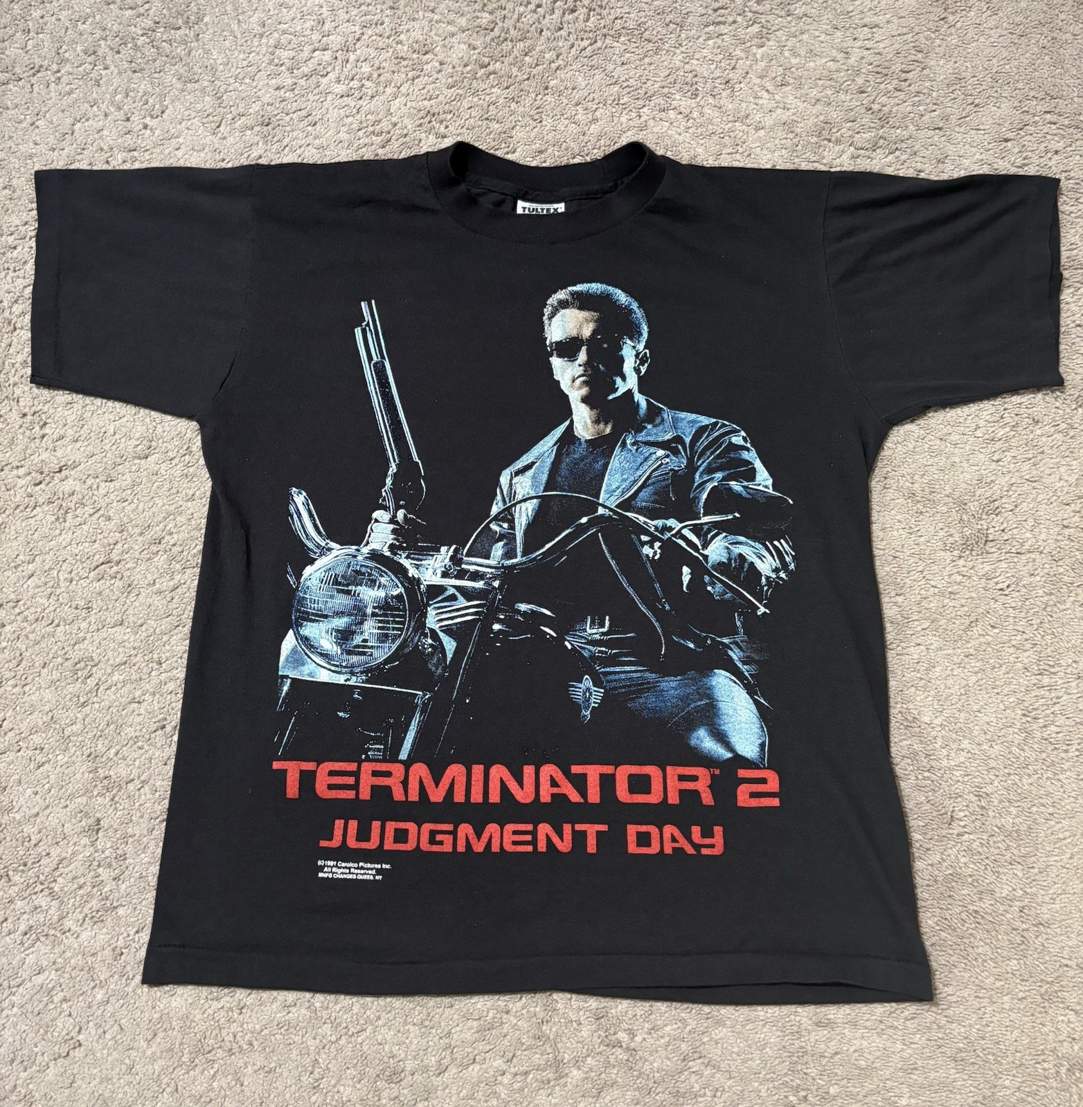 Vintage 1991 Terminator 2 Judgement Day T-Shirt Large