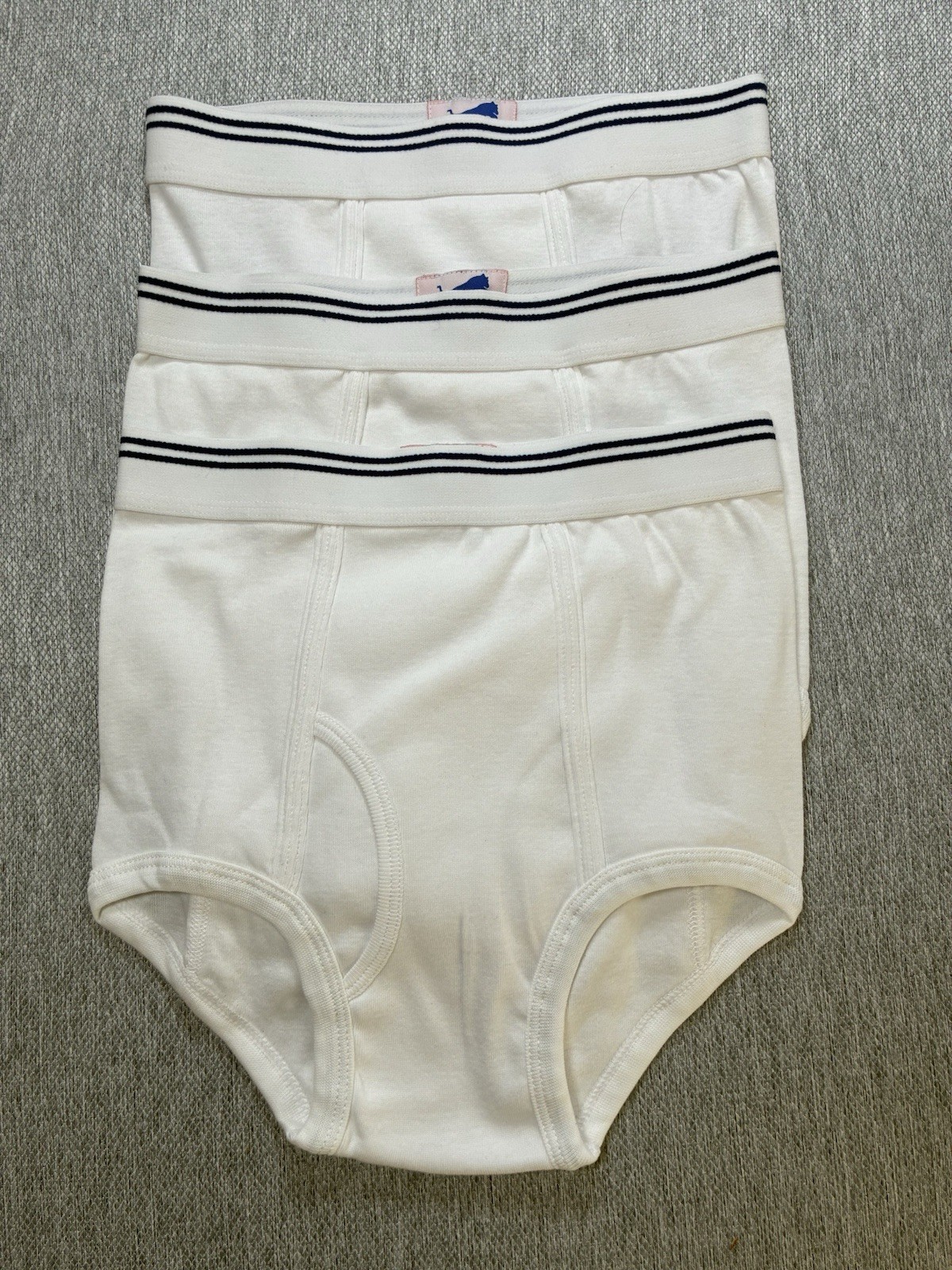 Vintage 3 Pairs Tiger Double Seat Boys Kids Briefs Size 14-16 New Deadstock