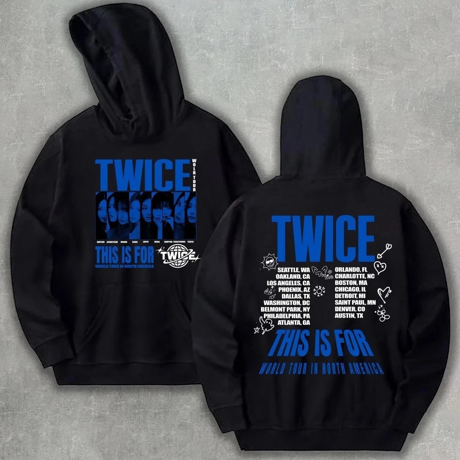 Twice This is for World Tour Part 2 Four Twice Ready to Be Tour Hoodie All Size