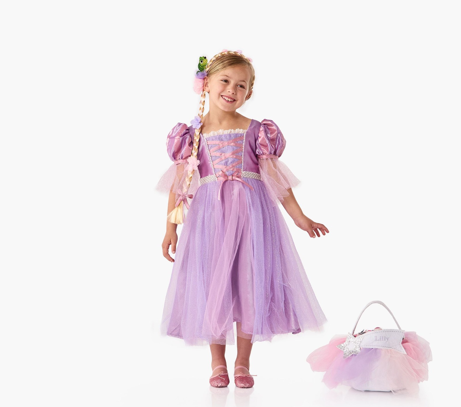 NEW Pottery Barn Kids Disney Princess Rapunzel Halloween Costume - 