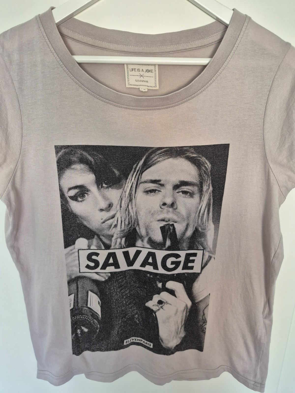 Kurt Cobain Nirvana Amy Winehouse T-Shirt Eleven Paris Vintage Shirt Streetwear