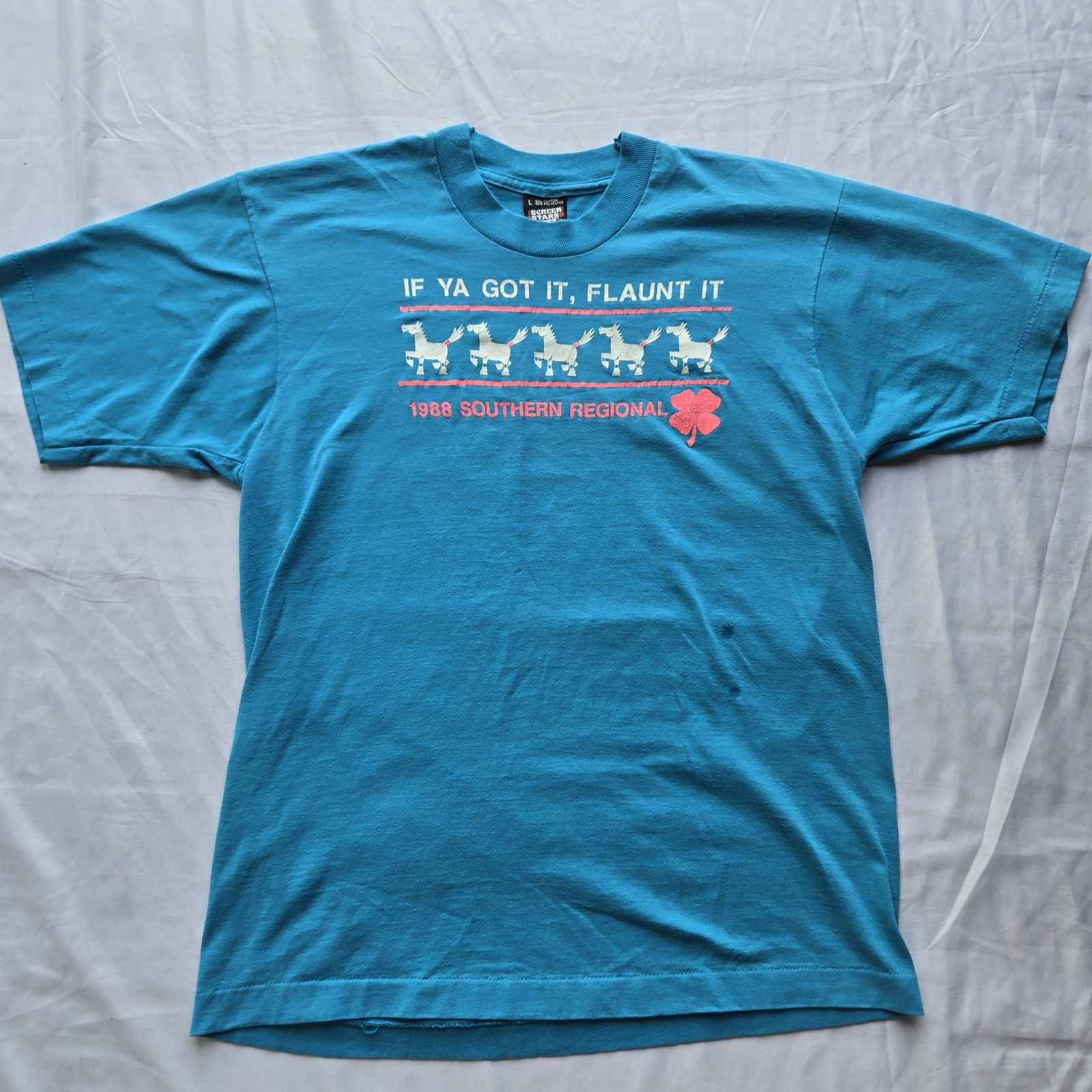 VTG 1988 Rare Texas Southern Regional Equestrian Horse Rodeo Tee Single Stitch