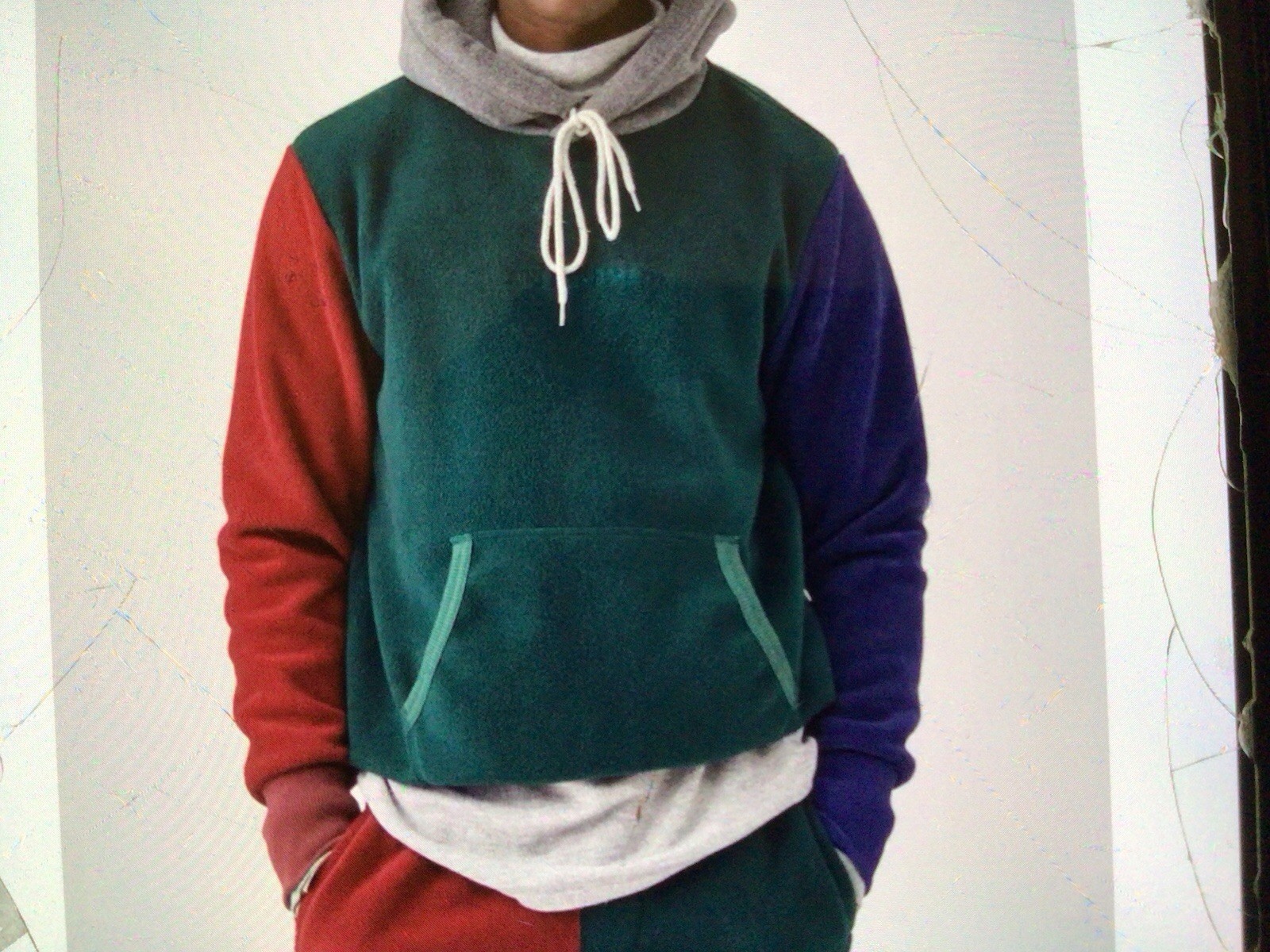 Aime Leon Dore Men’s Polar Fleece Blocked Hoodie Color way Collection 2018.