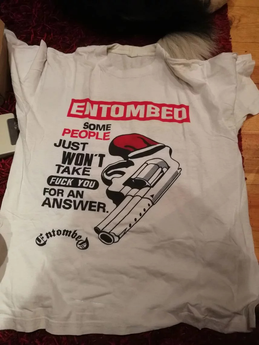 Gildan Shirt Entombed Some people just won't... Unisex Concert S to 5XL CR634