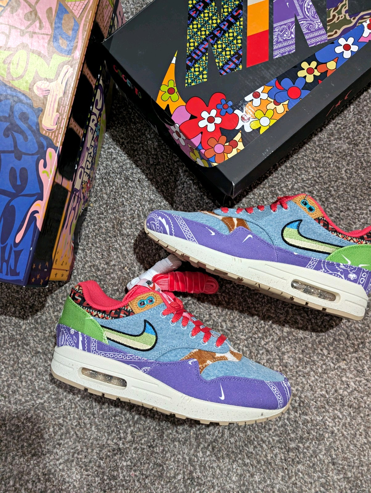 Nike Air Max 1 SP Concepts Far Out Multicolor Paisley [DN1803-500] - M 10