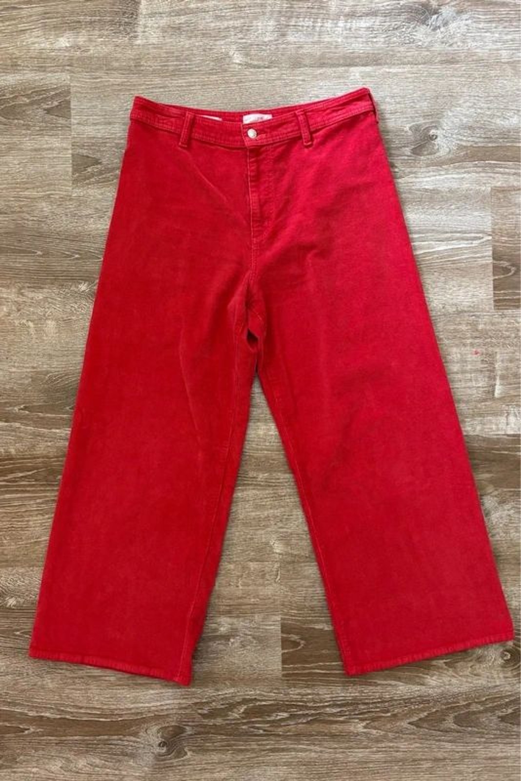 Universal Thread Red Wide Leg Pants | 98% Cotton | Size 12R