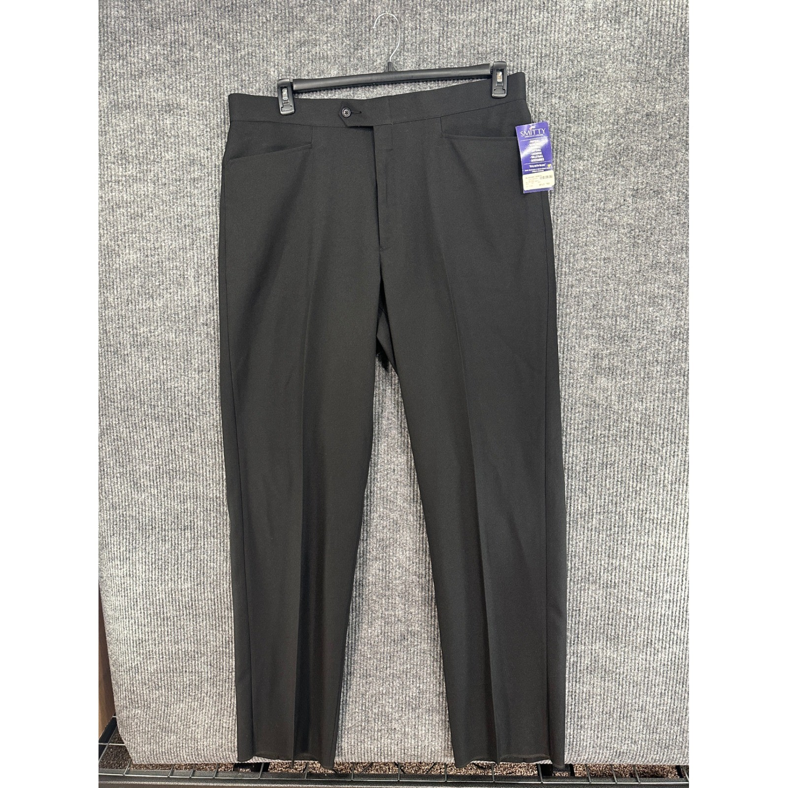 Smitty Basketball Officials Pants Mens 42 Black New BKS270 Flat Front Straight
