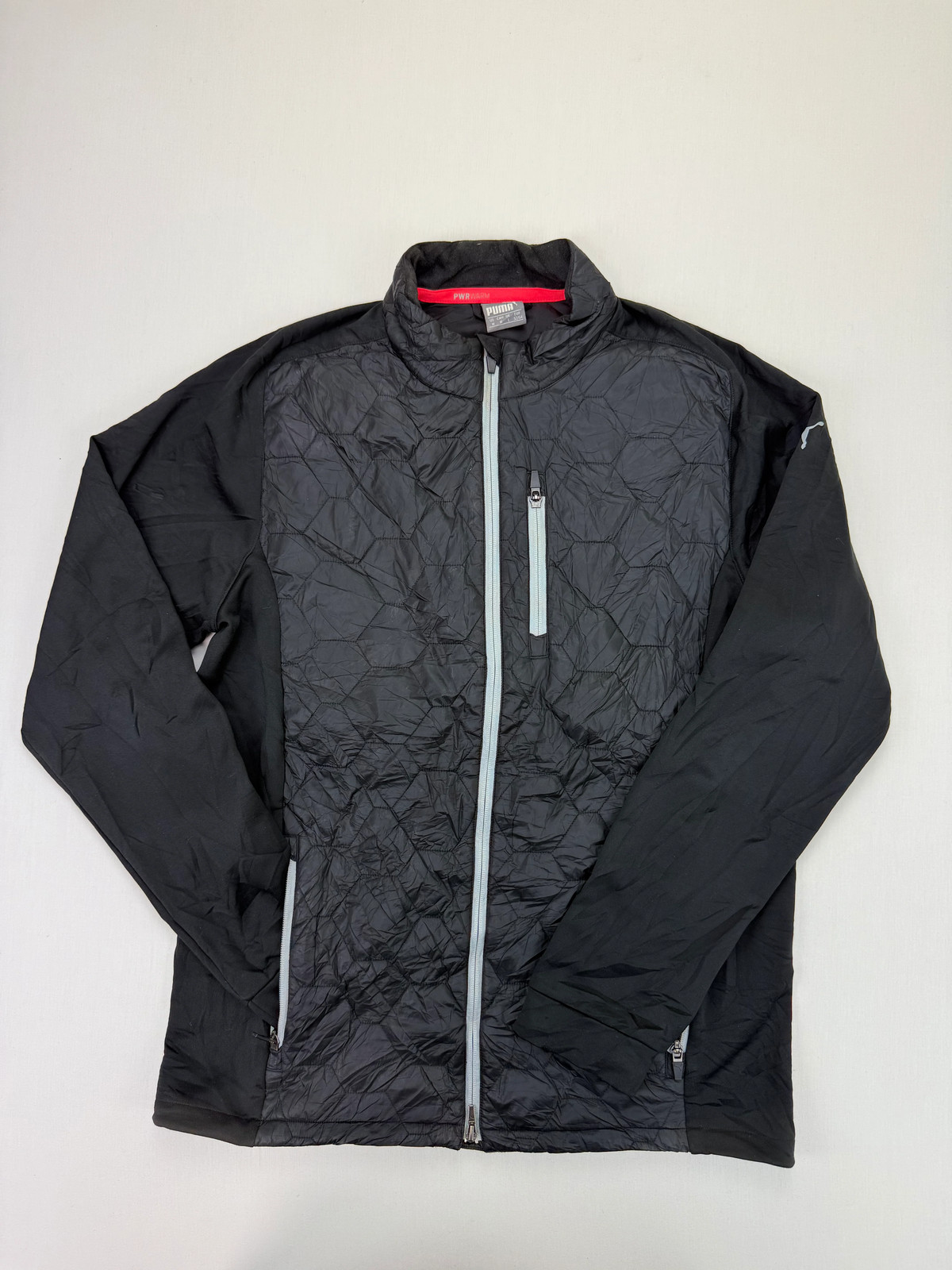 Puma PWRWARM Black Quilted Hybrid Jacket – Size M