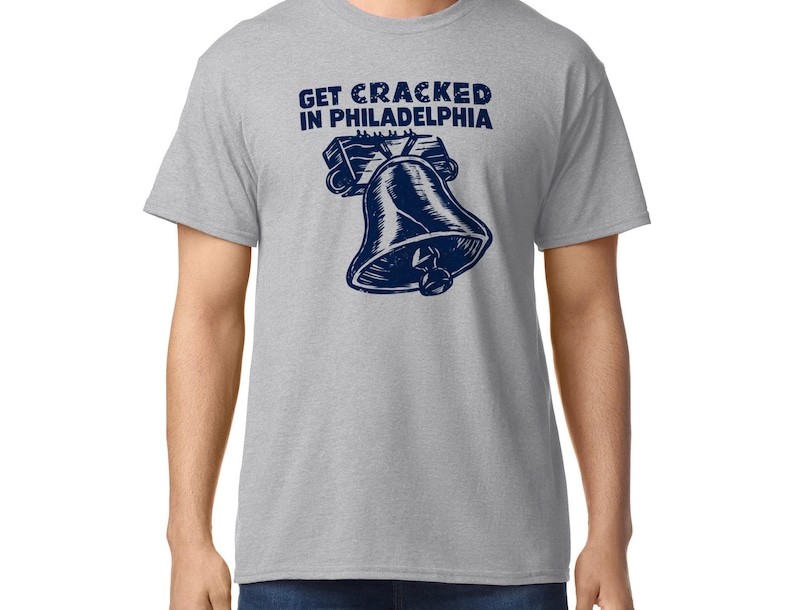 Get Cracked in Philadelphia Shirt, Vintage Liberty Bell Unisex Graphic T-Shirt