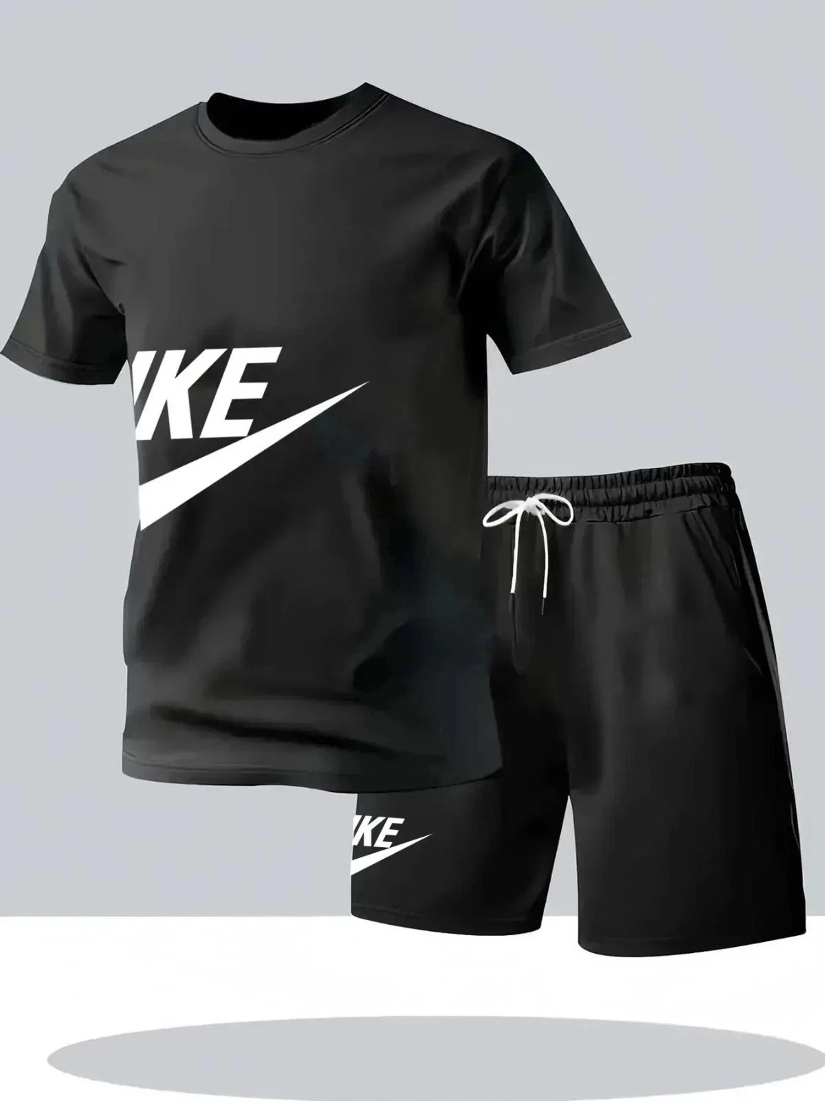 Men’s Summer Sports Set Short Sleeve T-Shirt & Shorts 2-Piece Outfit