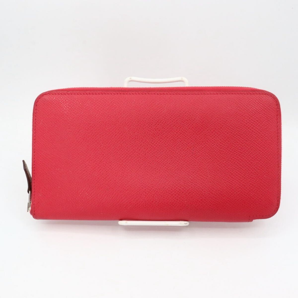 HERMES Epson Azap Silk-in Long Wallet  Pink