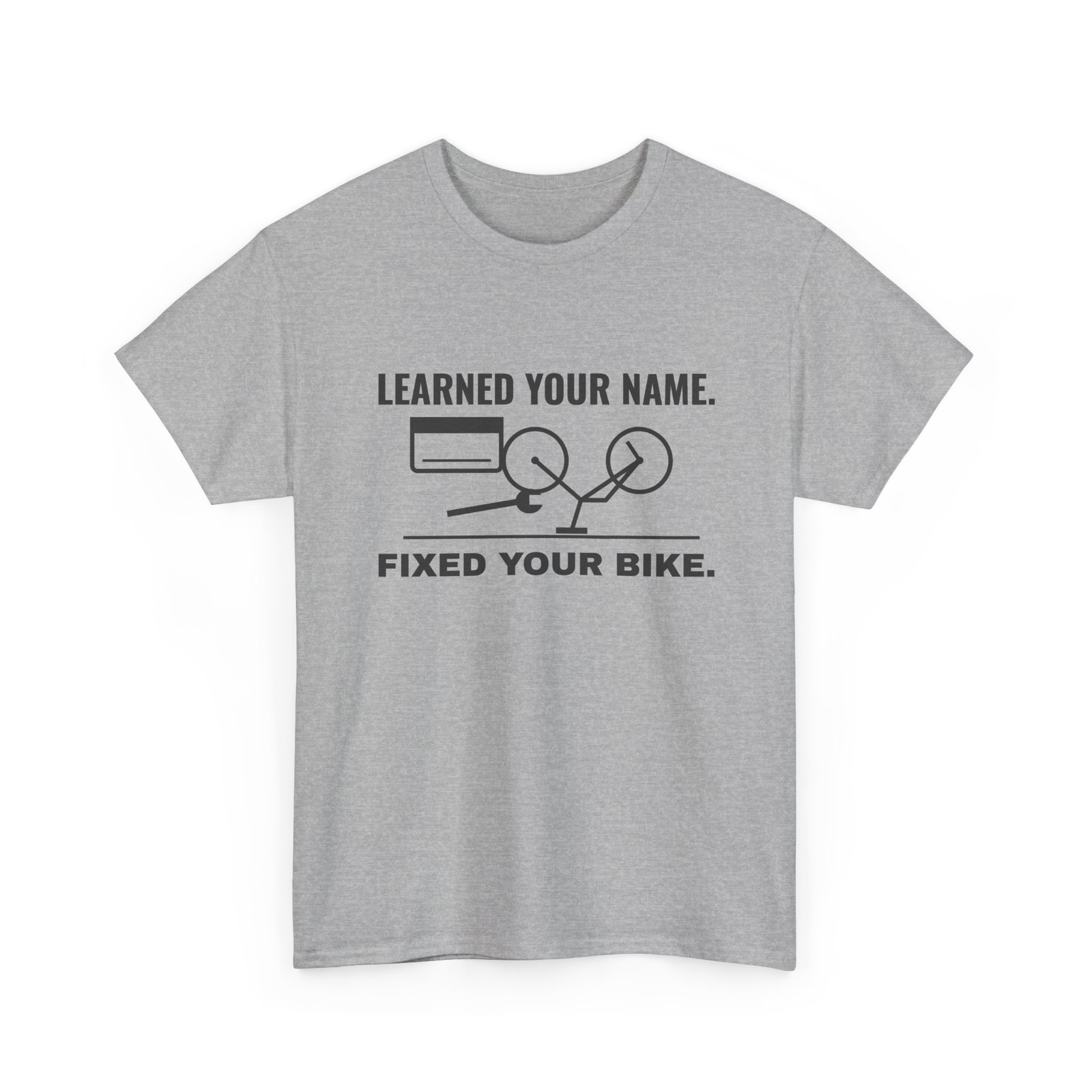Step Dad T-Shirt ThreadWill Learned Your Name Fixed Your Bike Gift for Him