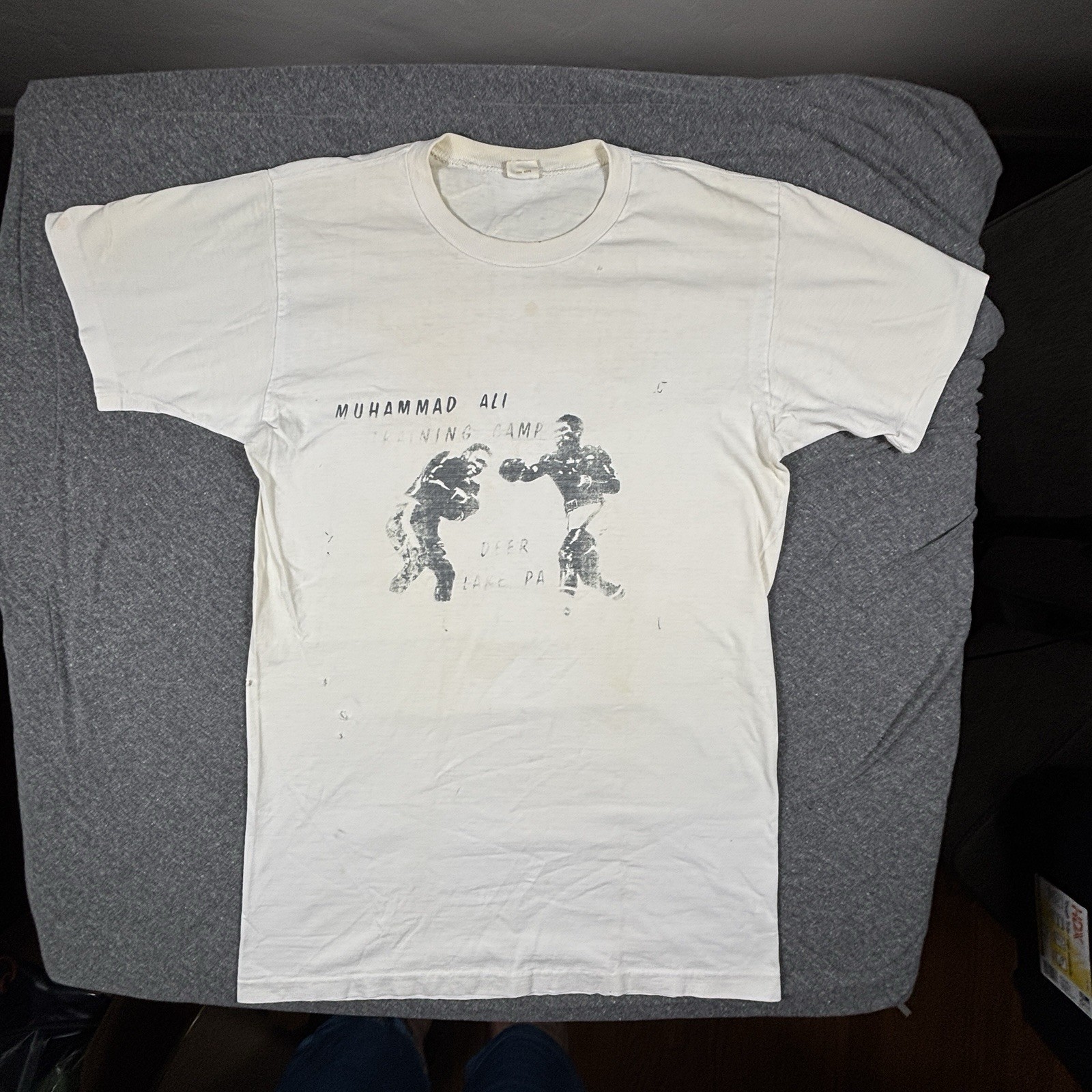 Authentic Vintage Muhammad Ali Tshirt Deer Lake Camp Early-Mid 70s Champ Era