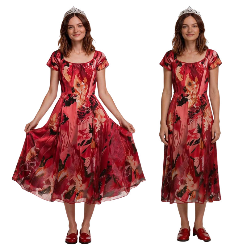 Patricia Costume Cosplay Printed Dress Halloween Party Patricia Fancy Skirt suit