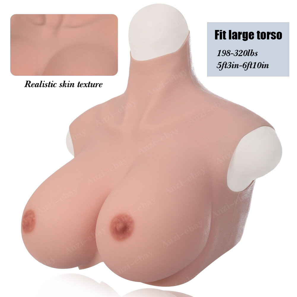XXL+ Oversize plus Realistic Silicone Crossdresser Breast Forms Breast Plates