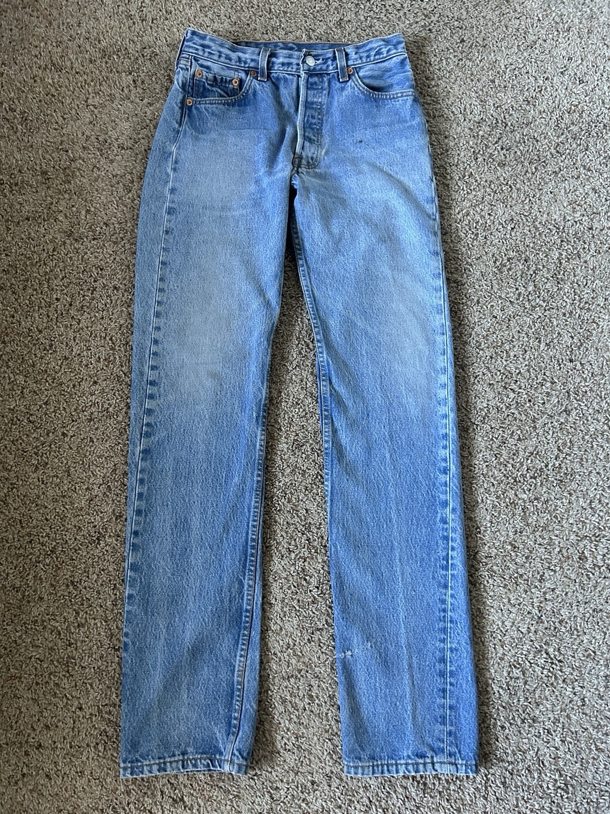 Vintage 90’s Levi’s 501 Men’s 29x32 Denim Jeans AUG 1998 Button Fly Straight Fit