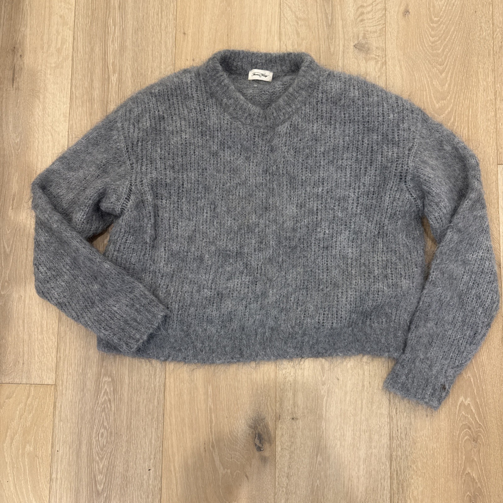 American Vintage East Grey Melange Size S , Jumper , Sweater
