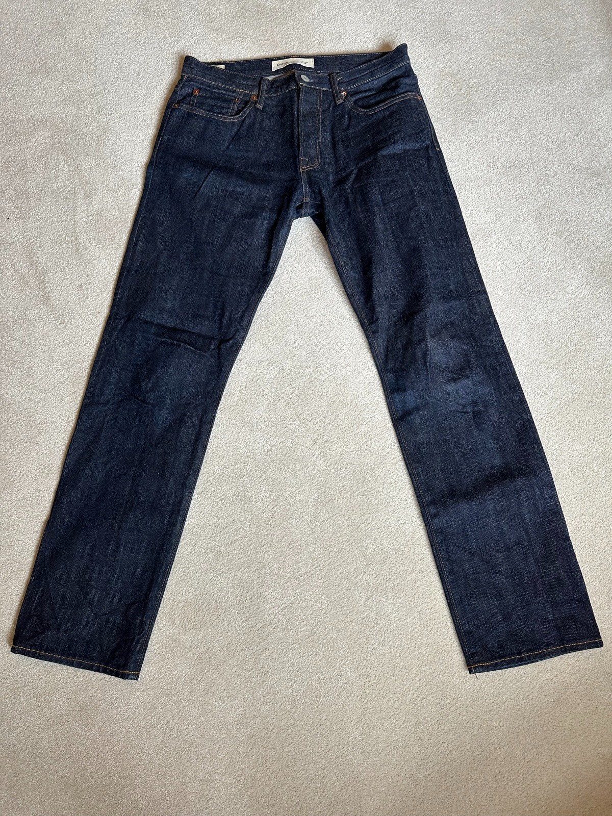 Gap 1969 Men\'s Blue Selvedge Jeans Kaihara Japanese Denim Straight W30 L30