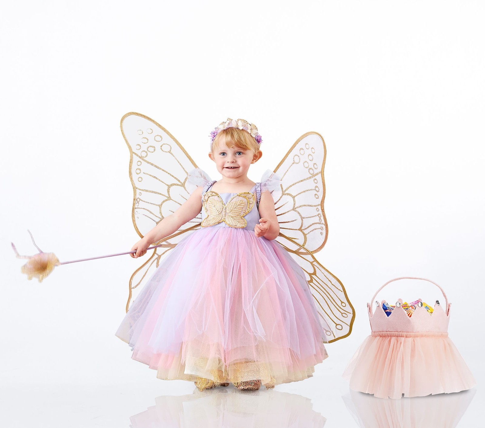 Pottery Barn Kids Lavender Butterfly Fairy Halloween Costume - US STOCK
