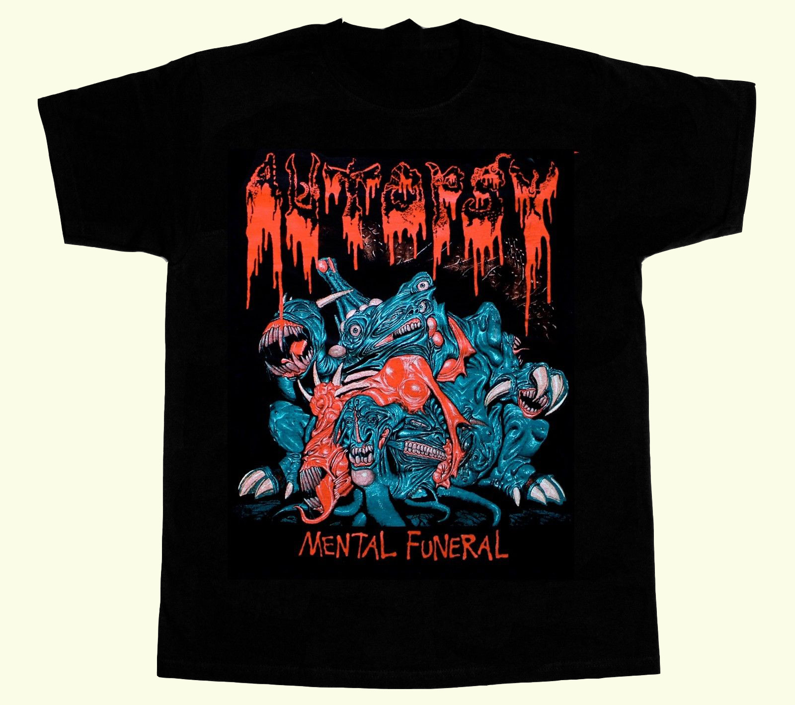 AUTOPSY Band Mental Funeral Album Music T shirt Black Cotton Size S To 4XL HNG77