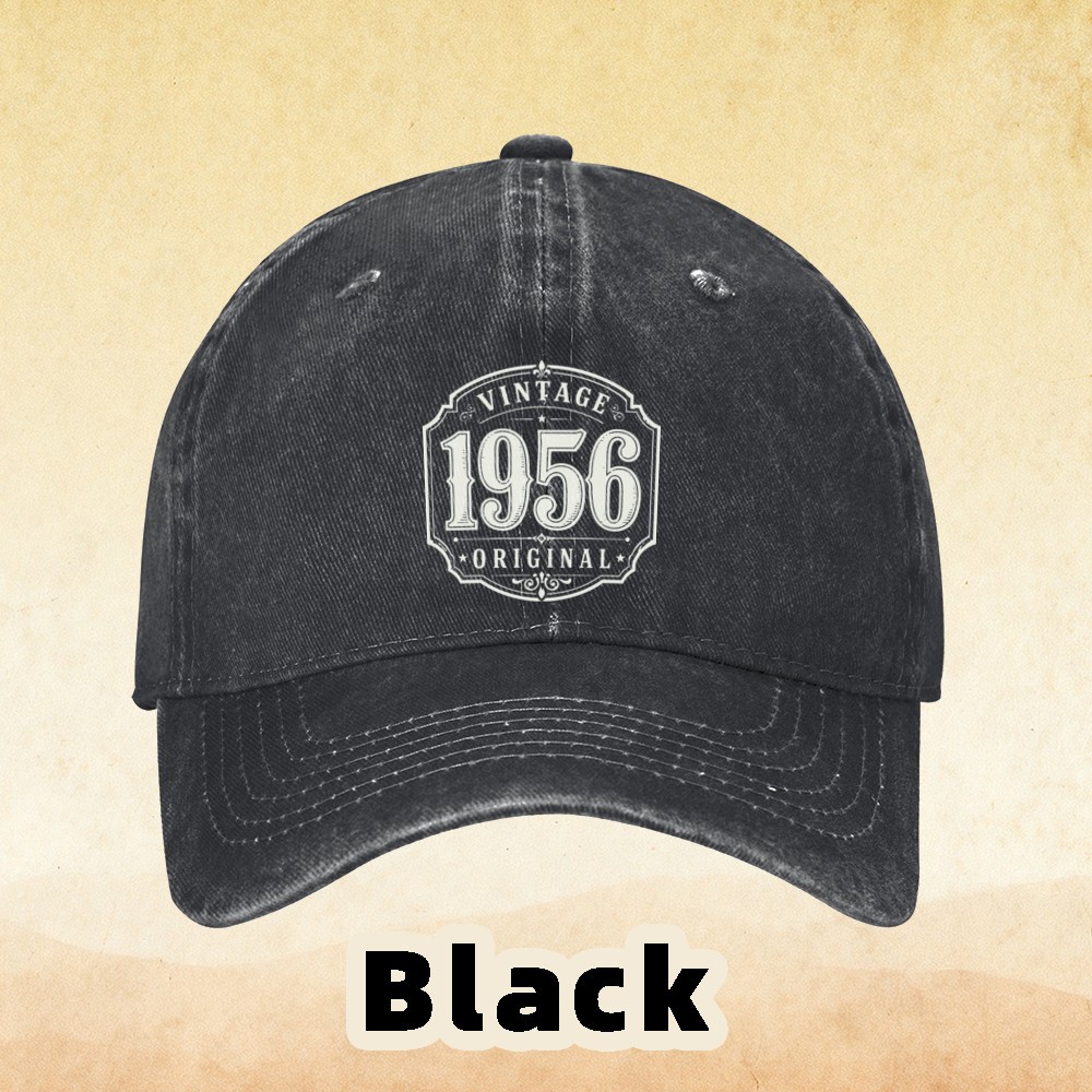 1956 Original Year Baseball Cap Vintage Frame Adjustable Dad Hat