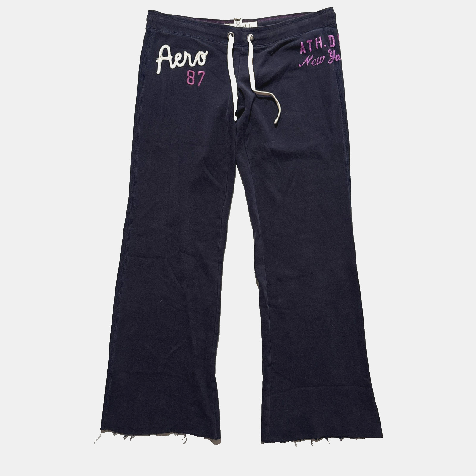 Aeropostale Aero 87 Womens Navy Flare Sweat Pants XS Y2K Vintage 2000s