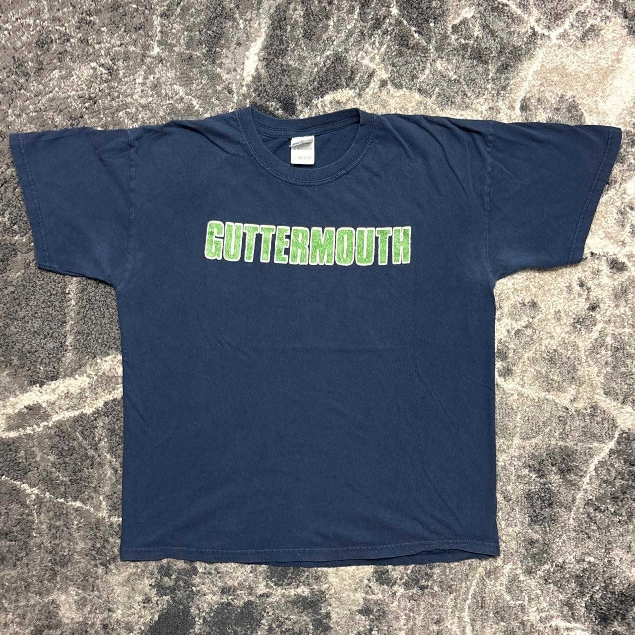 Vintage Guttermouth Shirt Mens Large 2000s Y2K Punk Rock Tour Concert Merch Navy